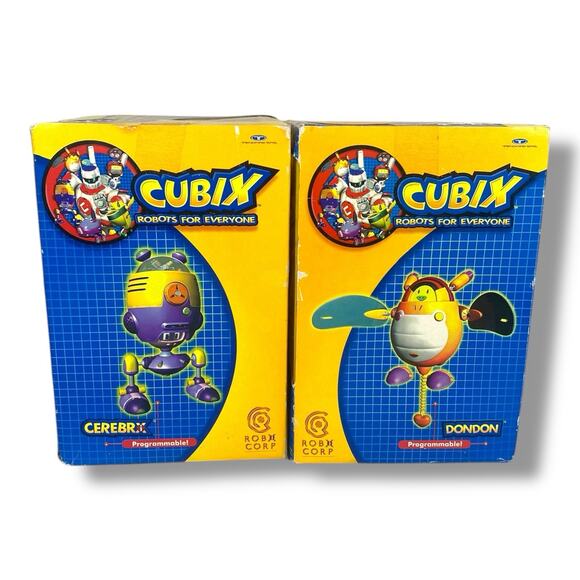 Cubix Robots for Everyone Lot of 2 New Sealed Dondon & Cerebrx Figures - Picture 4 of 7